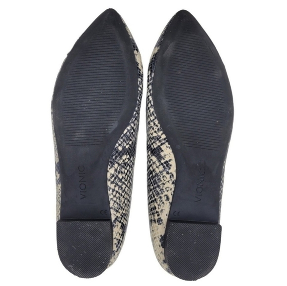 VIONIC Caballo Snake Slip On Flats Point Toe Comfort Orthopedic Shoes - Picture 11 of 11